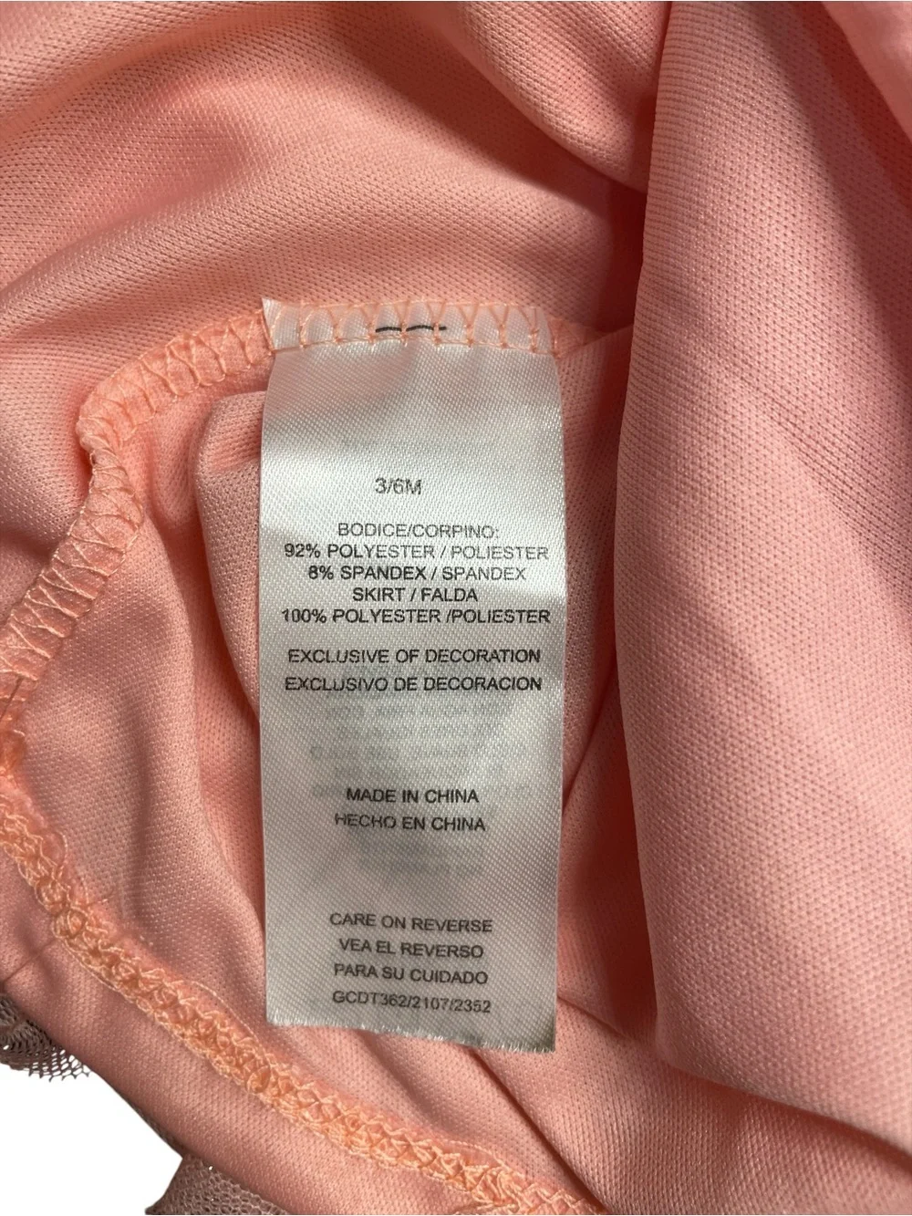 Young Hearts Infant Girls Pink Fall Dress with Tulle Skirt 3-6 months NWT